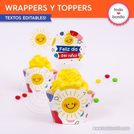 Infantil: wrappers y toppers