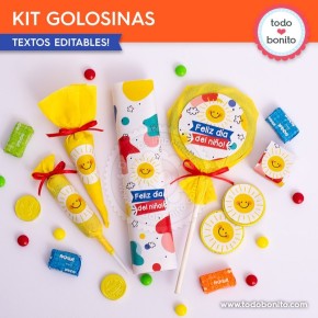 Infantil: kit etiquetas de golosinas