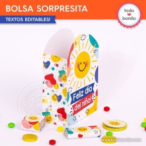 Infantil: bolsa sorpresita para imprimir