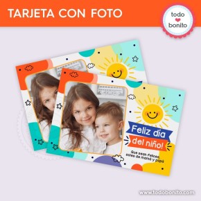 Infantil: tarjeta con foto