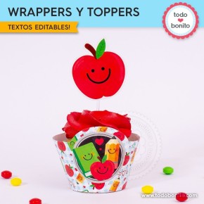 Día del Maestro: wrappers y toppers