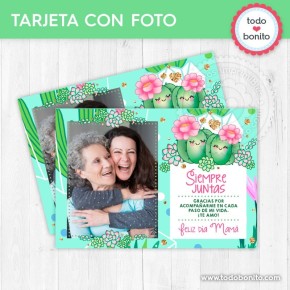 Cactus: tarjeta con foto