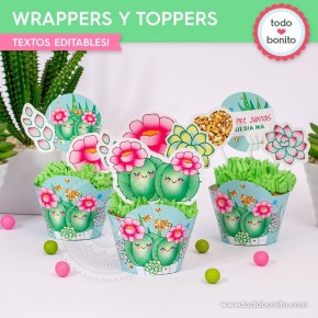 Cactus: wrappers y toppers