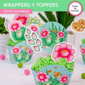 Cactus: wrappers y toppers