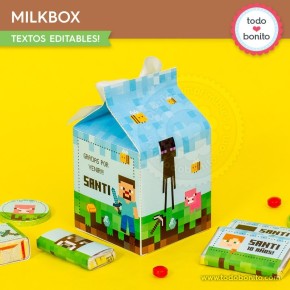 Minecraft: cajita milkbox