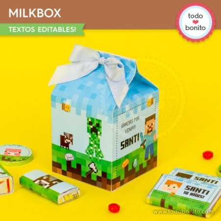 Minecraft: cajita milkbox