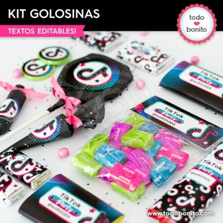 TikTok: kit etiquetas de golosinas