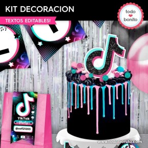 TikTok: kit imprimible decoración de fiesta