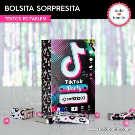 TikTok: bolsa sorpresita para imprimir