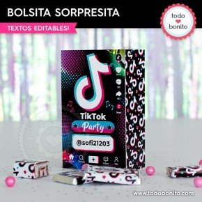 TikTok: bolsa sorpresita para imprimir