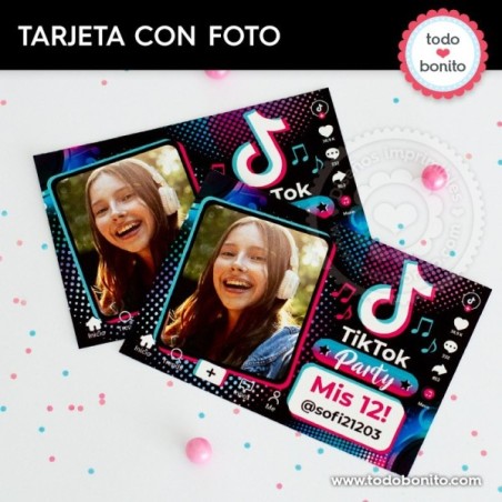 TikTok: tarjeta con foto