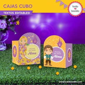 Rapunzel: cajas cubo