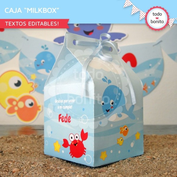 Animalitos de Mar: milkbox