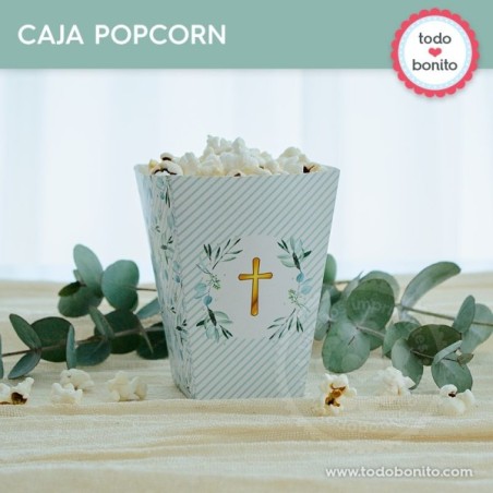 Follaje y Cruz: cajita popcorn