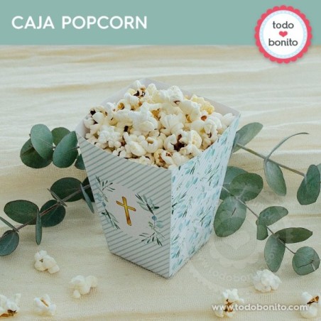 Follaje y Cruz: cajita popcorn