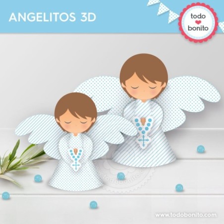 Comunión Modelo Federico: angelitos 3D