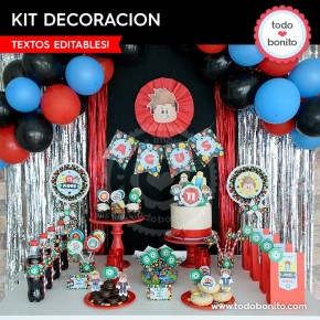 Roblox: kit imprimible decoración de fiesta