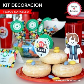 Roblox Free Printable Cake Toppers.  Figuras para cupcakes gratis,  Imprimibles para fiestas gratis, Decoraciones de fiesta de minecraft