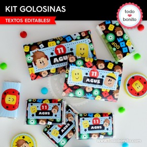 Roblox: kit etiquetas de golosinas