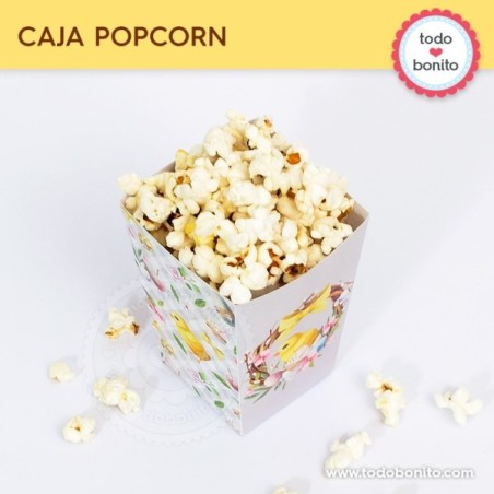 Pascuas pollito: cajita popcorn