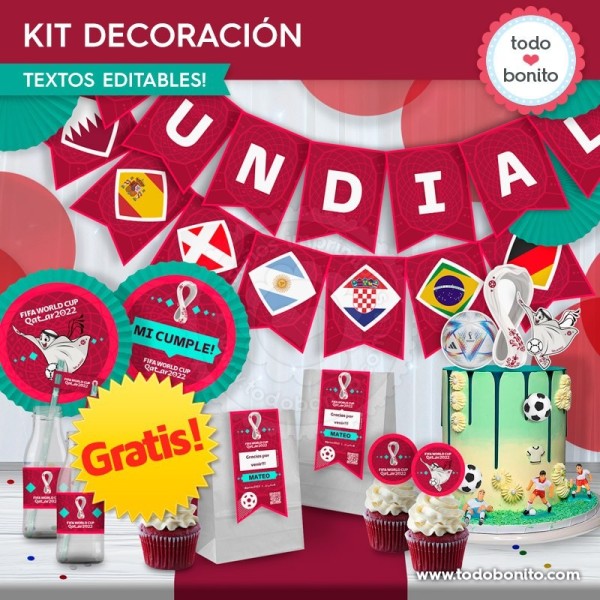 *GRATIS * Kit imprimible Mundial 2022