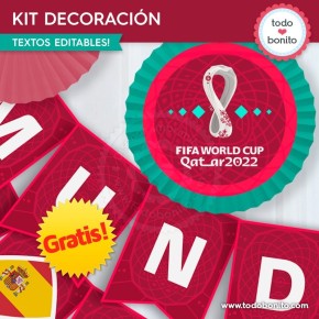 *GRATIS * Kit imprimible Mundial 2022