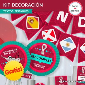 *GRATIS * Kit imprimible Mundial 2022