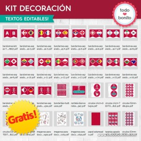 *GRATIS * Kit imprimible Mundial 2022