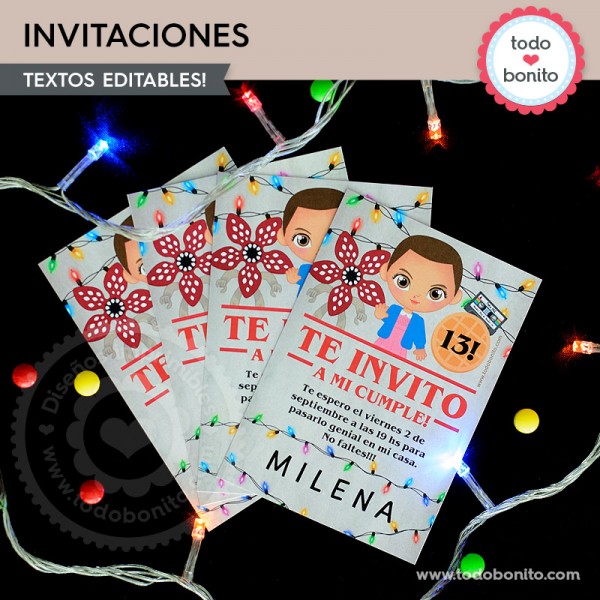 Invitaciones Digitales Cumpleaños - Papeles Diseñados