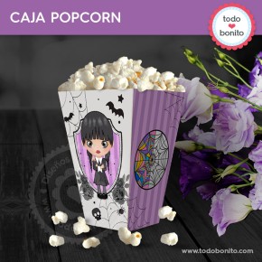 Merlina: caja popcorn