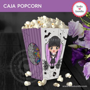 Merlina: caja popcorn