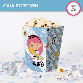 Nina Selección Argentina: caja popcorn