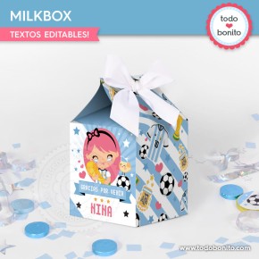 Nina Selección Argentina: milkbox