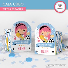 Nina Selección Argentina: caja cubo