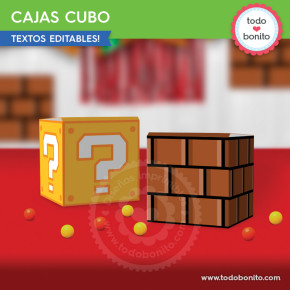 Simetría emitir Prosperar Super Mario Bros: cajas cubo