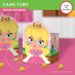 Princesa Peach: cajas cubo