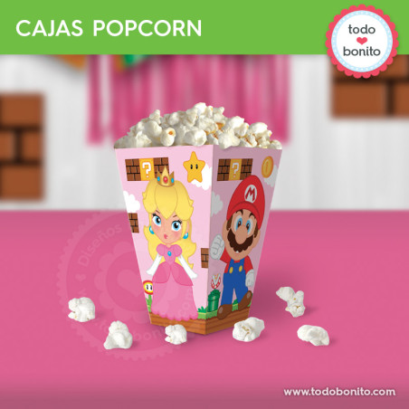 Princesa Peach: caja popcorn