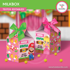 Princesa Peach: milkbox