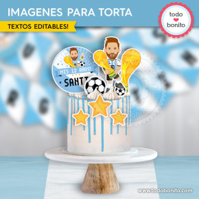 Selección Argentina: imágenes para decorar la torta