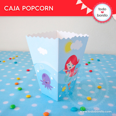 Sirenita: caja popcorn para...