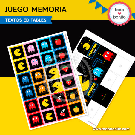 Pacman:  juego memoria