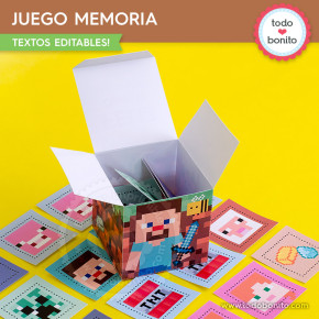 Minecraft:  juego memoria