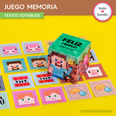 Minecraft:  juego memoria