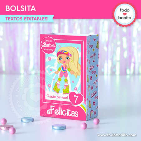 Barbie rollers: bolsa...