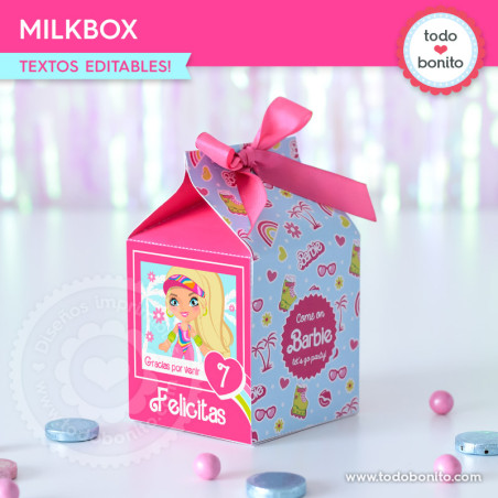 Barbie rollers: milkbox