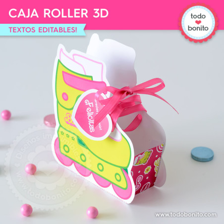 Barbie rollers: caja forma...