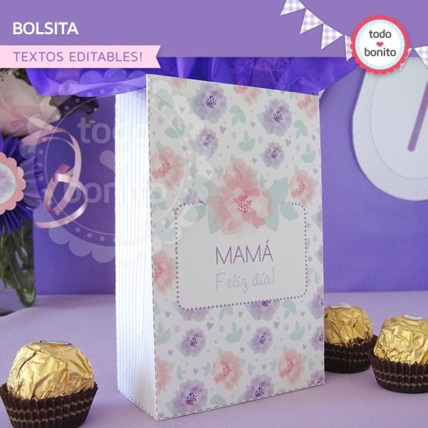 Una Linda Fiesta - 12 Bolsas Regalo o Cumpleaños H