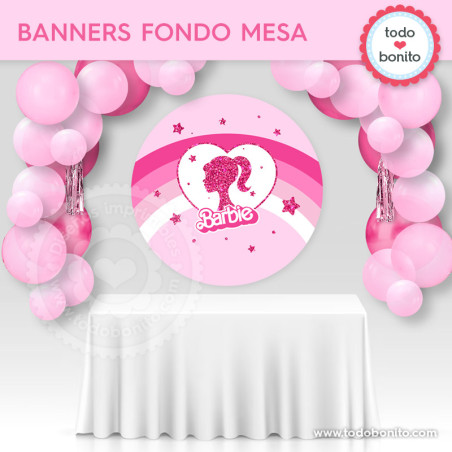 Barbie glitter: banners...