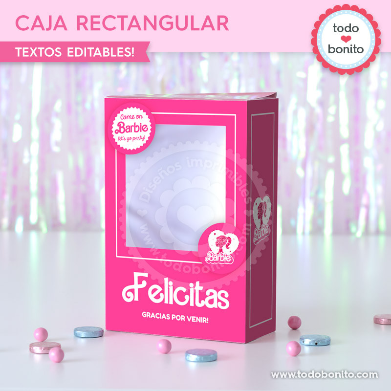 Caja Para Fiestas De Barbie