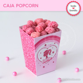 Barbie glitter: caja popcorn